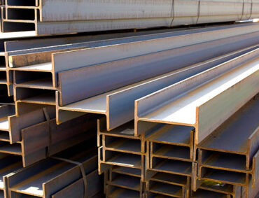 Photo of new iron girders.