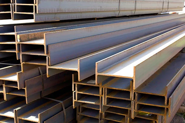 Photo of new iron girders.