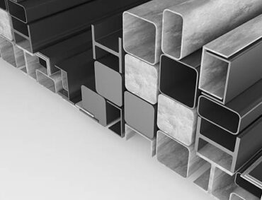 Steel bars for construction and industry on a white background,Commodity steel is used in the construction business.,steel price increase,3d rendering
